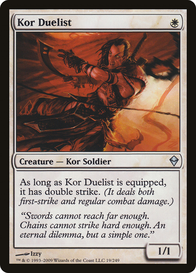 Kor Duelist [Zendikar] Foil