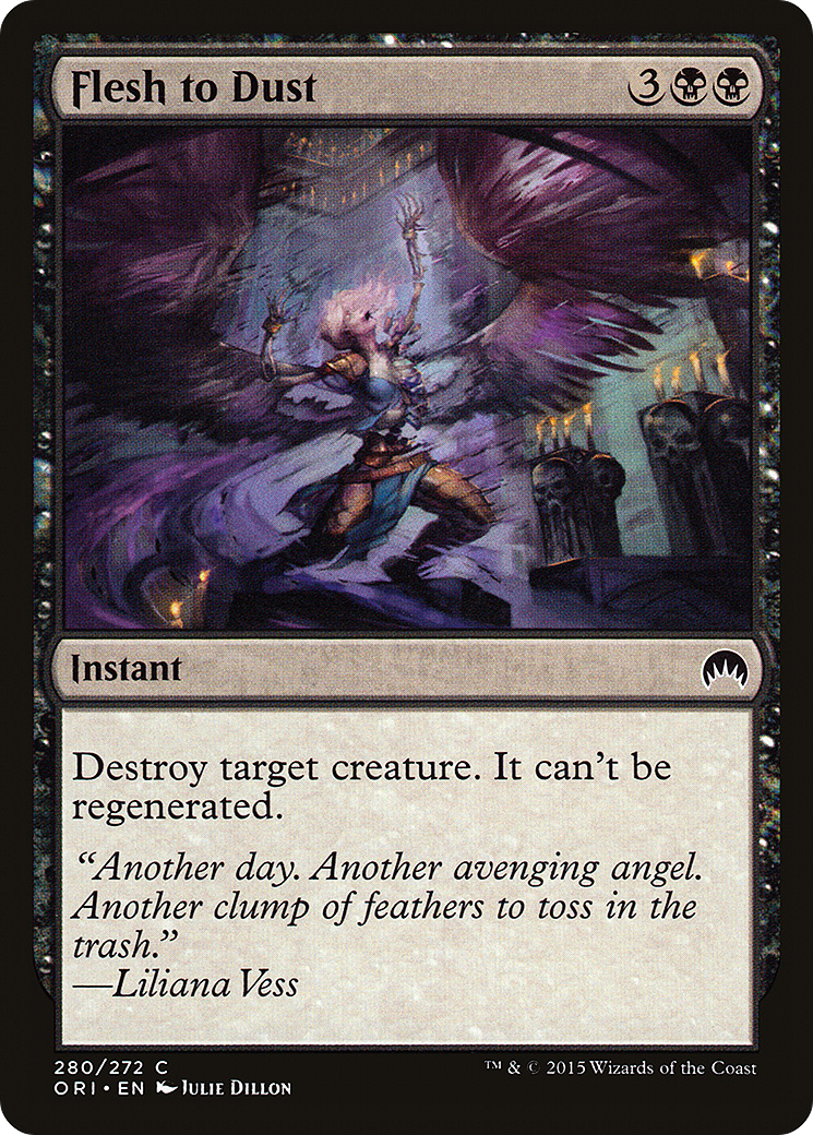 Flesh to Dust (280) [Magic Origins]  Foil