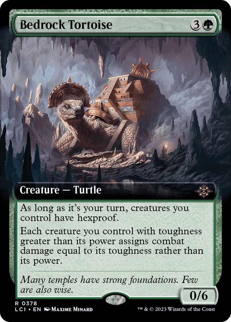 Bedrock Tortoise (Extended Art) [The Lost Caverns of Ixalan] Foil