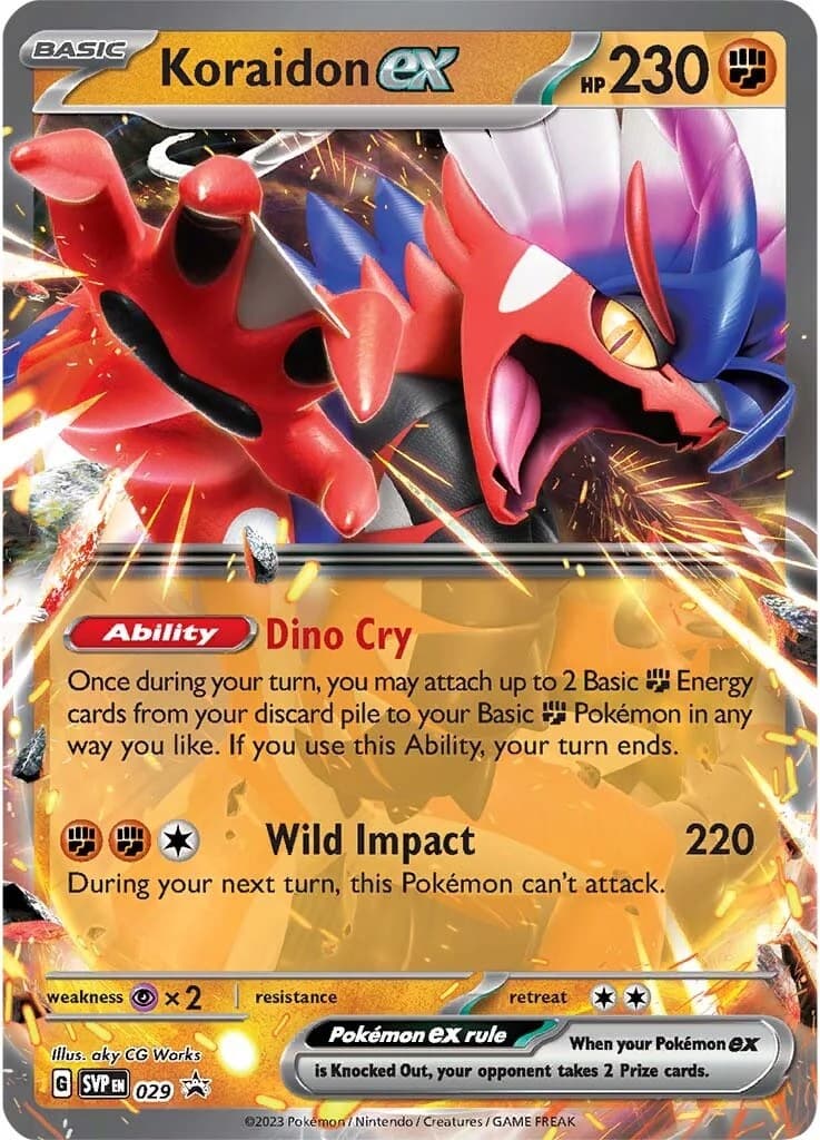 Koraidon ex 029- SV Scarlet & Violet Promo Cards Holofoil