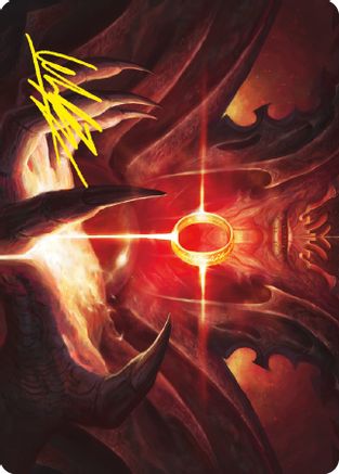 Sol Ring Art Card (Gold-Stamped Signature) |  (076) [Art Series: Universes Beyond: The Lord of the Rings: Tales of Middle-earth]