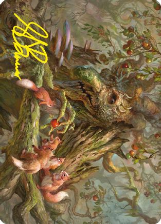 Generous Ent Art Card (Gold-Stamped Signature) |  (011) [Art Series: Universes Beyond: The Lord of the Rings: Tales of Middle-earth]