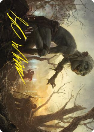 Smeagol, Helpful Guide Art Card (Gold-Stamped Signature) |  (024) [Art Series: Universes Beyond: The Lord of the Rings: Tales of Middle-earth]