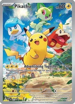 Pikachu 027- SV Scarlet & Violet Promo Cards Holofoil