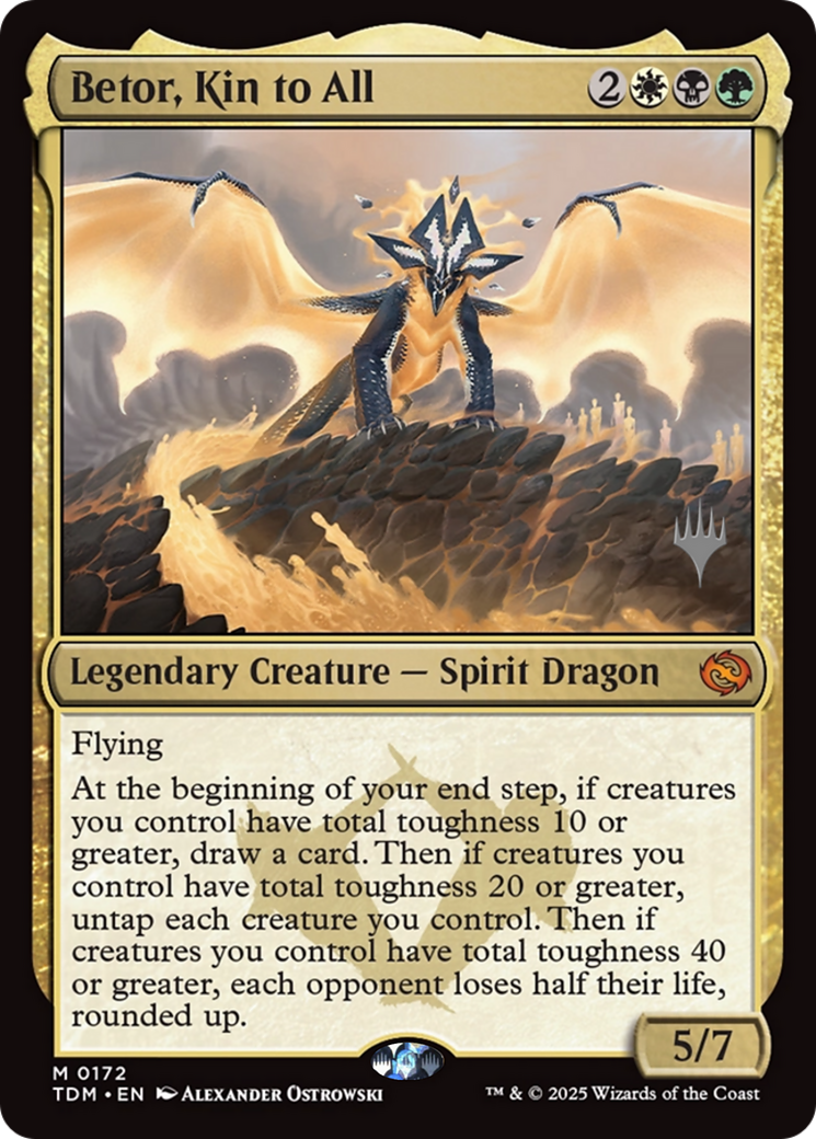 Betor, Kin to All (172) [Promo Pack: Tarkir: Dragonstorm]  Foil