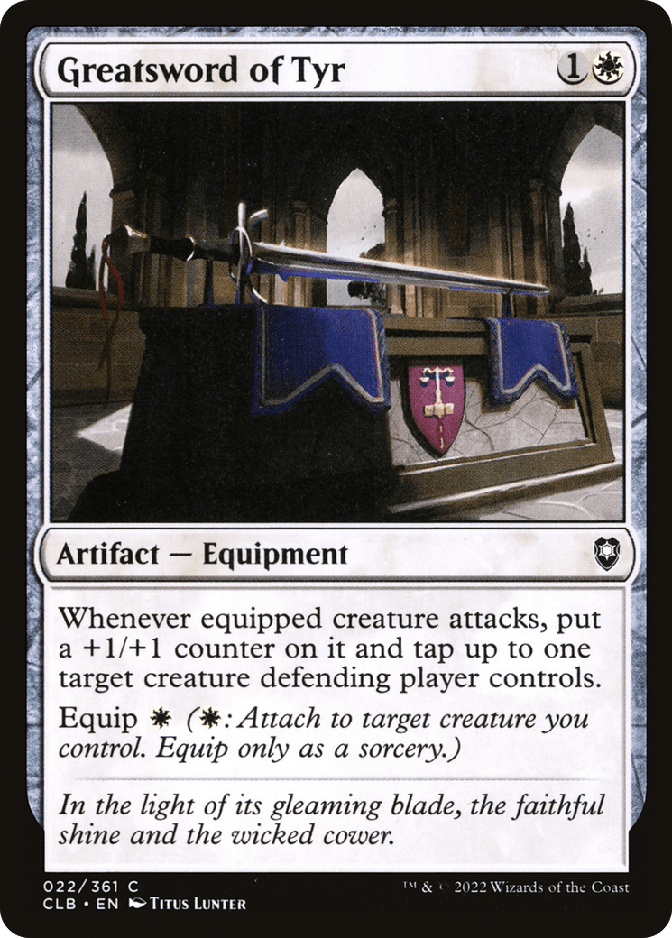 Greatsword of Tyr [Commander Legends: Battle for Baldur's Gate] Foil