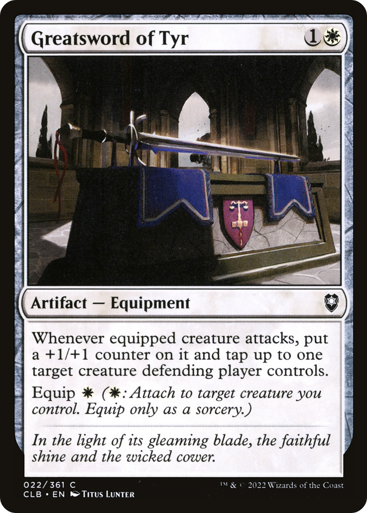 Greatsword of Tyr [Commander Legends: Battle for Baldur's Gate] Foil