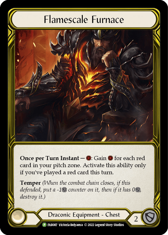 Flamescale Furnace (Golden) [FAB087] (Promo)  Cold Foil