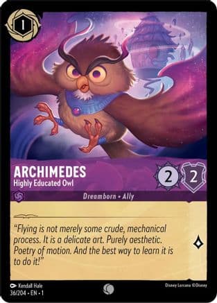 Archimedes - Highly Educated Owl (36/204) [The First Chapter] Cold Foil
