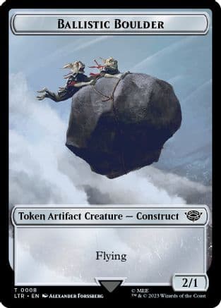 Ballistic Boulder // Food (0009) Double-Sided Token |  Foil (8 // 9) [The Lord of the Rings: Tales of Middle-earth]