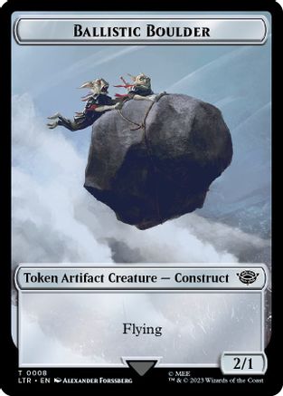 Ballistic Boulder // Food (0010) Double-Sided Token |  Foil (8 // 10) [The Lord of the Rings: Tales of Middle-earth]