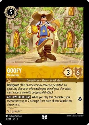 Goofy - Musketeer (4/204) [The First Chapter] Cold Foil