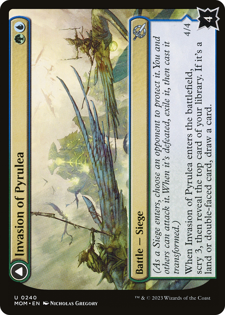 Invasion of Pyrulea // Gargantuan Slabhorn [March of the Machine] Foil