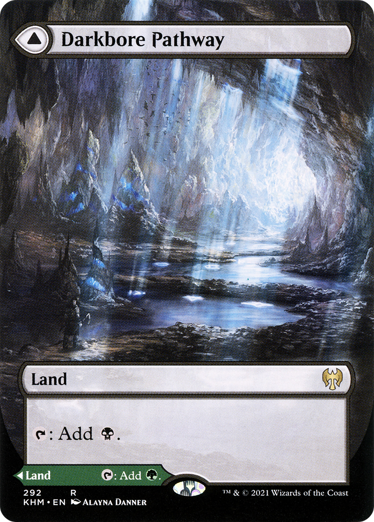 Darkbore Pathway // Slitherbore Pathway (Borderless Alternate Art) [Kaldheim] Foil