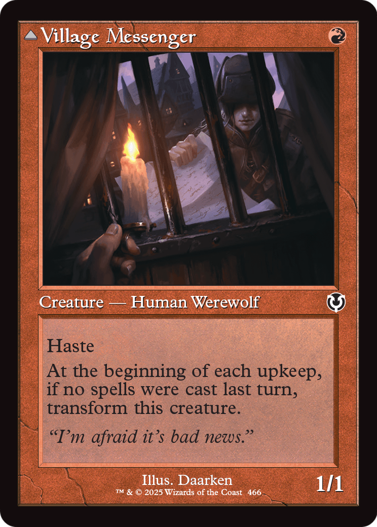 Village Messenger Treatments // Moonrise Intruder (Retro Frame) (-466) [Innistrad Remastered]  Foil