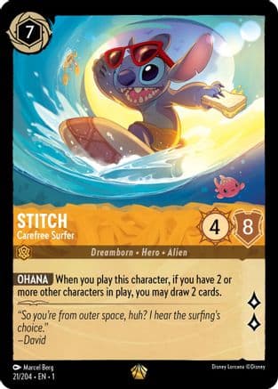 Stitch - Carefree Surfer (21/204) [The First Chapter] Cold Foil