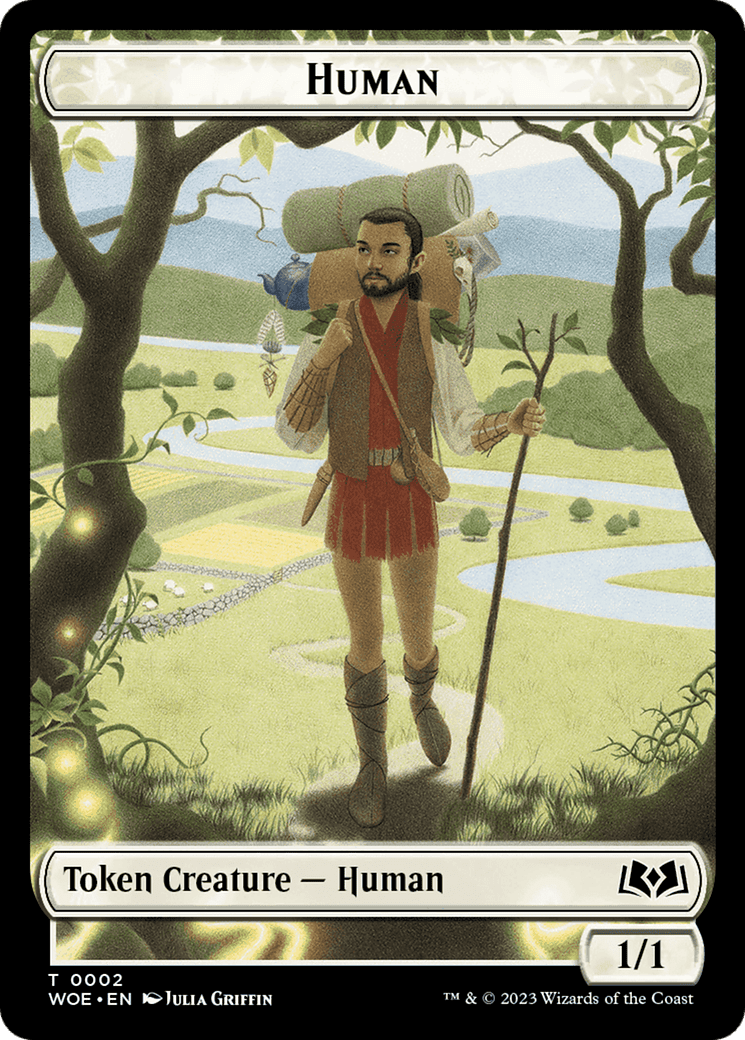 Human Token [Wilds of Eldraine Tokens] Foil