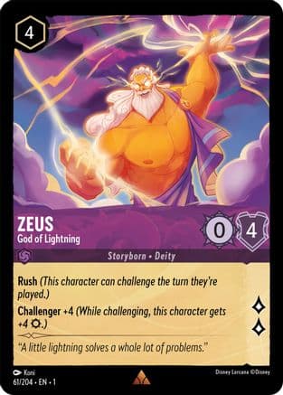 Zeus - God of Lightning (61/204) [The First Chapter] Cold Foil