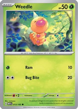 Weedle 013- SV Scarlet & Violet 151