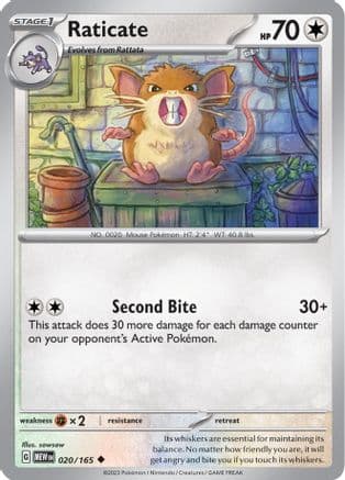 Raticate 020- SV Scarlet & Violet 151