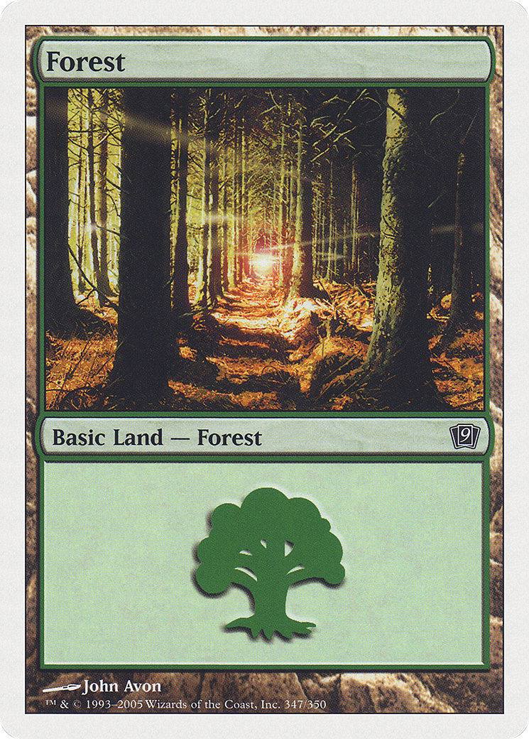 Forest (347) [Ninth Edition] Foil