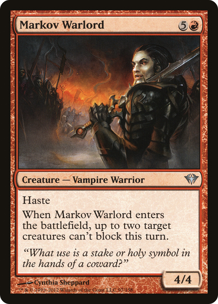 Markov Warlord [Dark Ascension] Foil