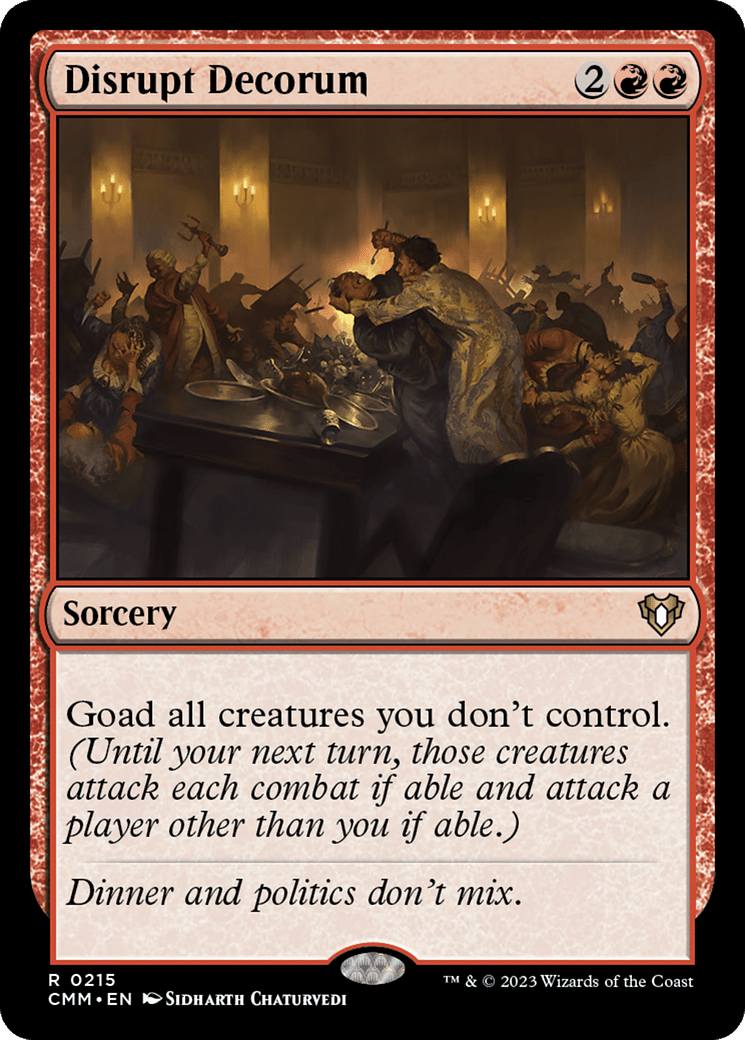 Disrupt Decorum [Commander Masters] Foil