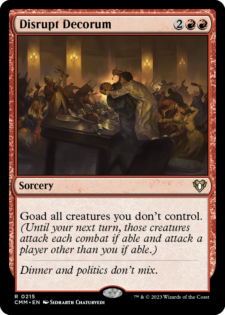 Disrupt Decorum [Commander Masters] Foil
