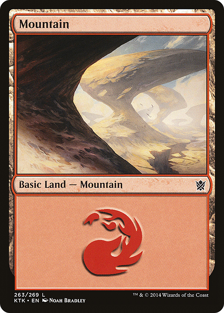 Mountain (263) [Khans of Tarkir] Foil