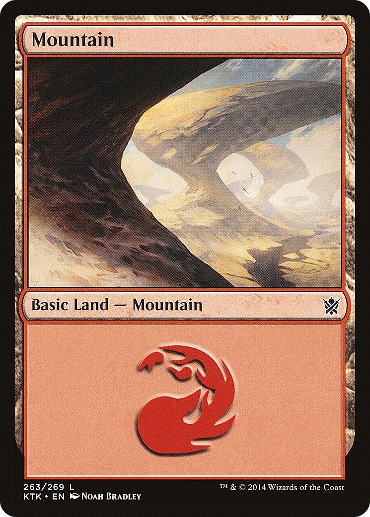 Mountain (263) [Khans of Tarkir] Foil