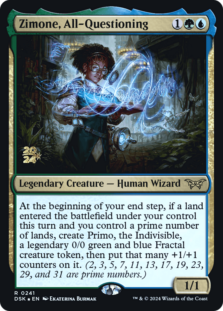 Zimone, All-Questioning [Duskmourn: House of Horror Prerelease Promos]