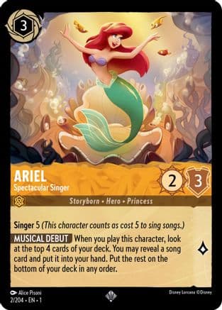 Ariel - Spectactular Singer (2/204) [The First Chapter] Cold Foil