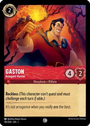 Gaston - Arrogant Hunter (110/204) [The First Chapter] Cold Foil