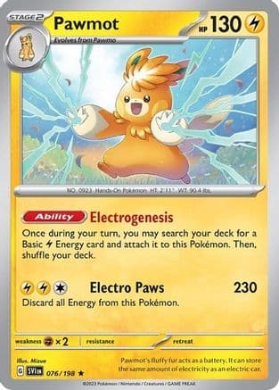 Pawmot (Line Holo) 076/198 - Miscellaneous Cards & Products Holofoil