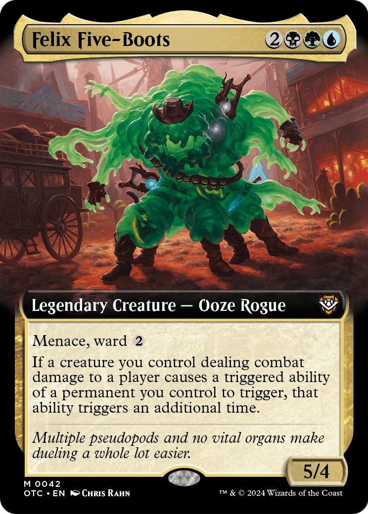 Felix Five-Boots (Extended Art) [Outlaws of Thunder Junction Commander] Foil