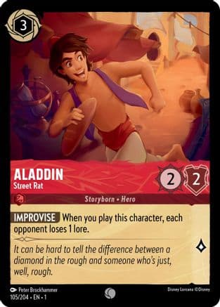 Aladdin - Street Rat (105/204) [The First Chapter] Cold Foil