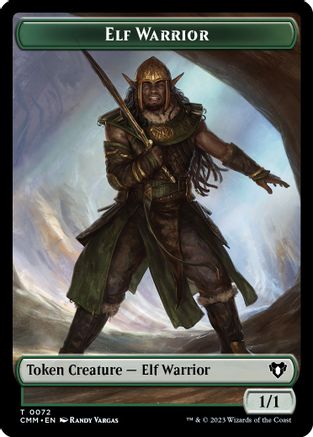 Elf Warrior // Cleric Double-Sided Token |  (72 // 62) [Commander Masters]