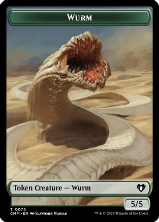 Wurm // Spider Double-Sided Token |  (73 // 36) [Commander Masters]