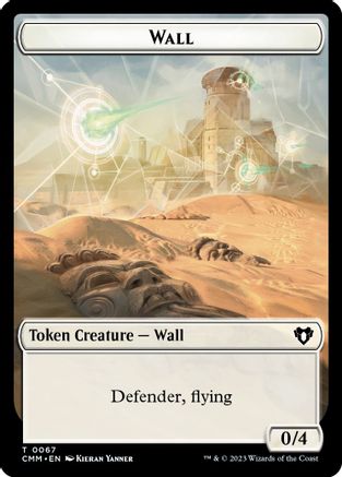 Wall // Kor Ally Double-Sided Token |  (67 // 64) [Commander Masters]