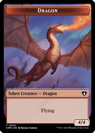 Dragon // Kor Ally Double-Sided Token |  (70 // 64) [Commander Masters]