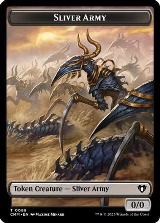 Sliver Army // Sliver Double-Sided Token |  (68 // 57) [Commander Masters]