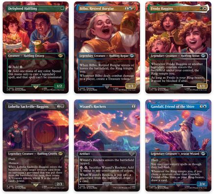 Bilbo's Birthday Party Scene [Set of 6] |  (399-404) [The Lord of the Rings: Tales of Middle-earth]