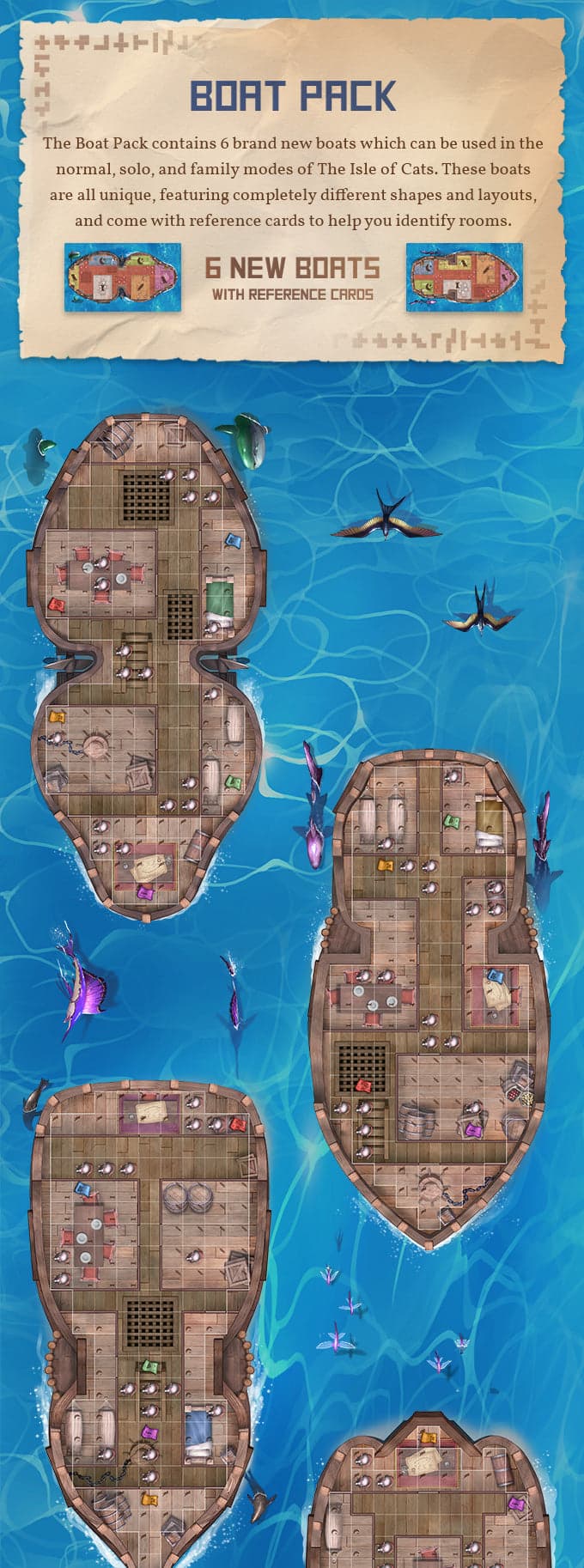 The Isle of Cats | Boat Pack Expansion