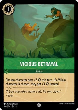 Vicious Betrayal (100/204) [The First Chapter] Cold Foil