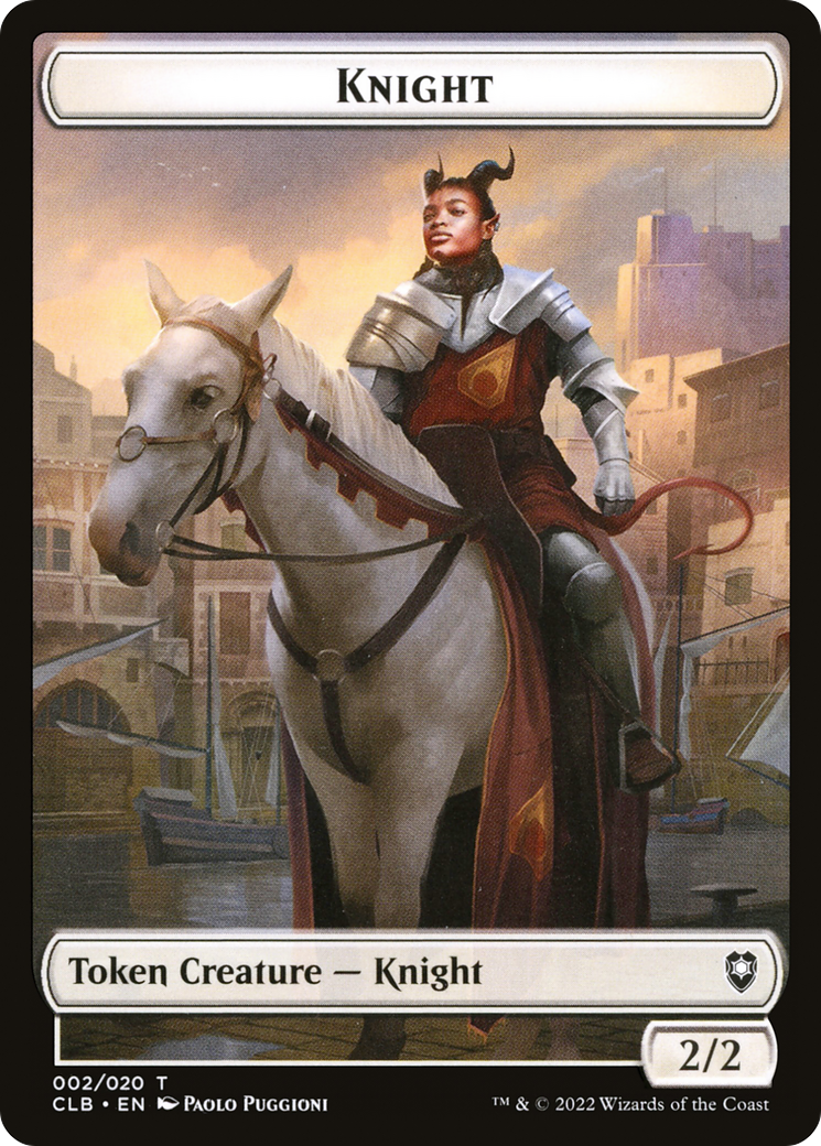 Knight (TCLB-002) - Battle for Baldur's Gate Tokens Foil