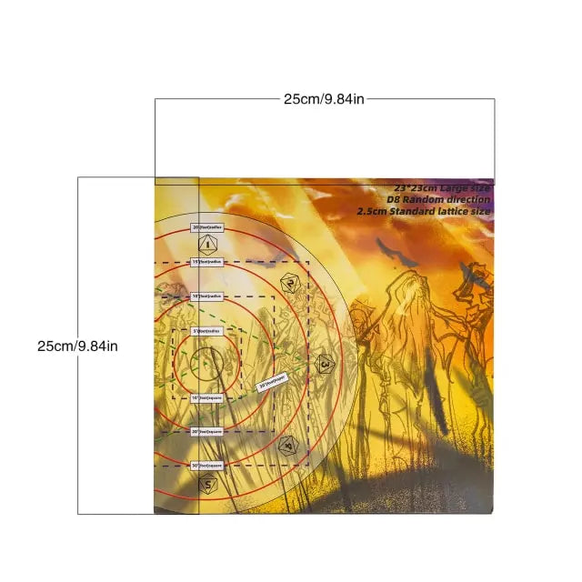AOE Spell Damage Template | Acrylic | Opaque