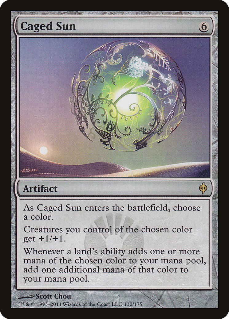 Caged Sun [New Phyrexia] Foil