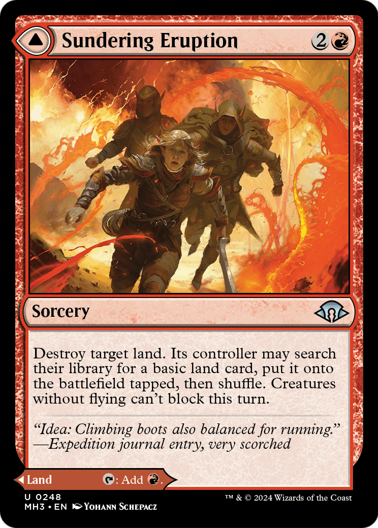Sundering Eruption // Volcanic Fissure [Modern Horizons 3] Foil