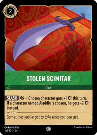 Stolen Scimitar (102/204) [The First Chapter] Cold Foil