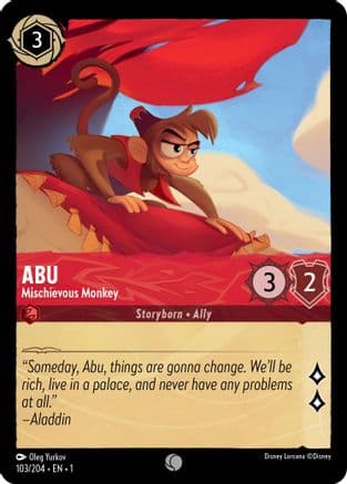 Abu - Mischievous Monkey (103/204) [The First Chapter] Cold Foil